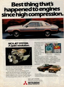 Vintage Print Ad 1979 Mitsubishi MCA-Jet System Dodge Challenger Colt Plymouth - Picture 1 of 2