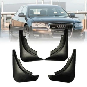 ABS Front+Rear Flaps Flag Splash Mud Guard Protective Fender For Audi A8 2008-10 - Picture 1 of 13