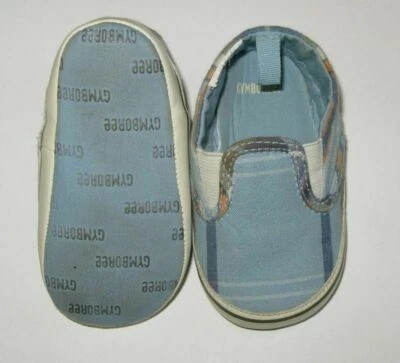 De colección Gymboree Bebé Niños Azul Suave Cuna Zapatos Sin Cordones Mocasín 4 04/6-12 18 M Foto 1 de 3