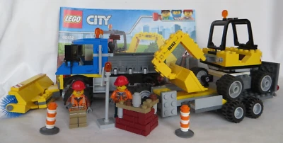 LEGO 60152 Sweeper & Excavator City Construction Dump Truck Trailer 2017 - Image 1 of 4
