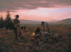 HOWARD TERPNING - To Capture Enemy Horses - Sign & Number Ltd Ed Print - Picture 1 of 1