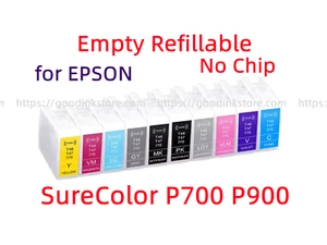 Refillable Ink Cartridge for SureColor SC P700 P900 770 46Y T46Y without chip / - Picture 1 of 2