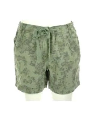 Pantalones Cortos Style & Co Verde Estampado Camuflaje Cordón Pequeño 12P Nuevos con Etiquetas $40 Foto 1 de 2