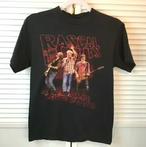 Delta Pro Weight Mens Rascal Flatts 2006 T-Shirt Concert Black Graphic Size S XS - Picture 1 of 5