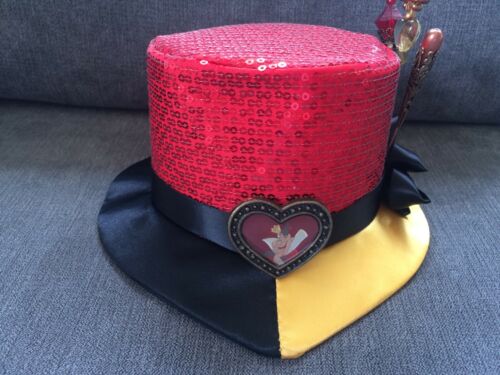 Disney Parks - Mini Chapeau Reine de Coeur - Mini Top Hat Alice's Queen of Heart