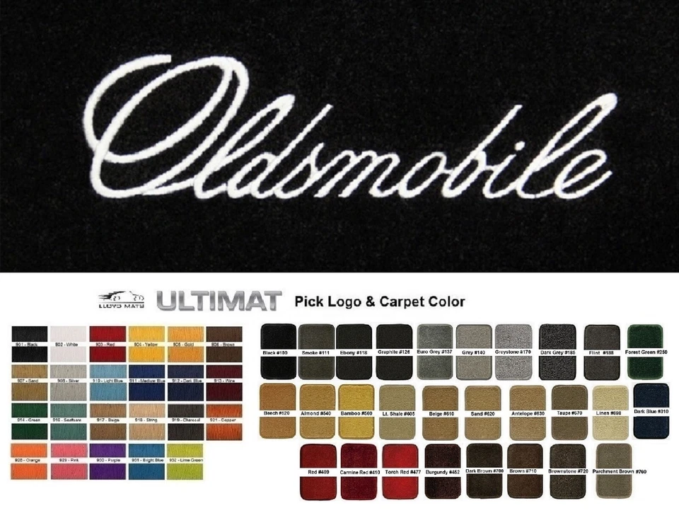 Alfombrillas delanteras Lloyd Mats Ultimat Oldsmobile bordadas personalizadas (1959-2004) Foto 1 de 4