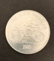 Vintage Sunoco Coin Series One 1917 Pierce Arrow Model 66 Silver Tone Ebay
