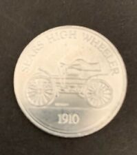 Vintage Sears High Wheeler 1910 Sunoco Franklin Mint Silver Tone Coin Series 1