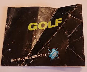 Golf (Nintendo Entertainment System, 1985) Instruction Booklet ONLY NES