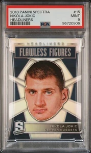 2018-19 Panini Spectra Headliners Nikola Jokic Rare Insert SP MVP PSA 9 Case Hit - Picture 1 of 2