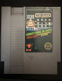 Nintendo Donkey Kong Jr. Math NES Educational Game Cartridge Only