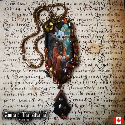 Bestia Mítica Elfo Fantasía Criaturas Joyería Folclórico Bosque Espíritu Conjunto Foto 1 de 4