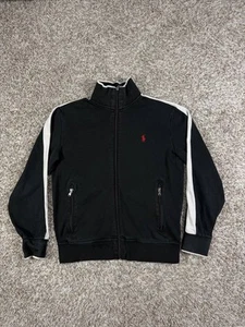 Polo Ralph Lauren Hoodie mit durchgehendem Reißverschluss schwarz rot Pony Herren Größe Small - Bild 1 von 12