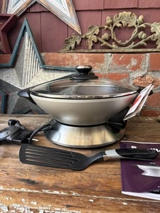 Breville The Hot Wok Pro Elektro Wok 14" Durchmesser BEW600XL 1 Mal benutzt funktioniert - Bild 1 von 8
