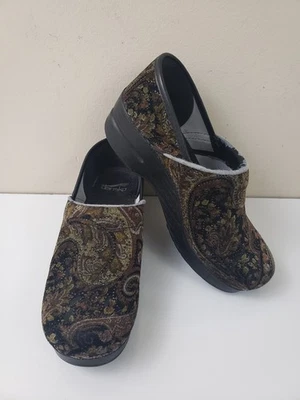 Zapatos Dansko Veganos para Mujer Talla 39 Paisley Pro Tapiz Terciopelo Zuecos Enfermera Trabajo Foto 1 de 4