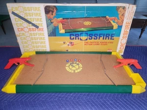 Gioco Crossfire Ideal Toys 1971 vintage, n. 2034-Z Gioco d'azione Fuoco Rapido - Foto 1 di 8