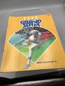 Programa de béisbol vintage 1977 Kansas City Royals Grand Slam Super verano en 77 - Imagen 1 de 2