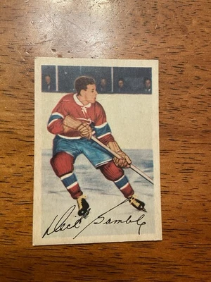 Parkhurst Hockey Dick Gamble Montreal Canadiens 1953-54 #18 EX-MT+ Foto 1 de 2
