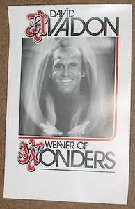 Original Magic Poster DAVID AVADON Weaver of Wonders Magician Pickpocket - Picture 1 of 1