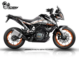 NEW Graphic kit for ktm 390 Adventure Graphic Decal Sticker Kit (CM-W) - Picture 1 of 8