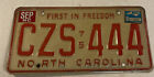 Vintage 1975 north carolina license plate CZS-444