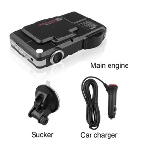 Car DVR Detector 2 in 1 Camera Video Recorder Dash Cam Radar Laser Speed - Picture 1 of 12