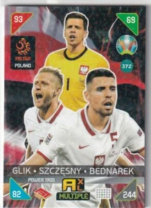 PANINI ADRENALYN XL EURO 2020 - 2021 KICK OFF CARD N. 372 POLAND POWER TRIO - Picture 1 of 2