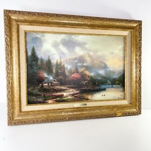 Thomas Kinkade painting End Of A Perfect Day 3 Edition 1999 Reproduction