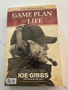 Joe Gibbs SIGNED BOOK  Game Plan For Life BAS BECKETT AUTHENTIC - Picture 1 of 2