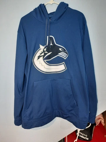 Reebok Vancouver Canucks Men's Authentic Speedwick Hoodie Size XXL NHL Cover