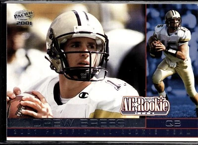 2001 Pacific #2 Drew Brees All-Rookie Team RC - Image 1 of 2