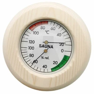 2-In-1 Sauna Bath Thermometer Hygrometer Wood Temperature Humidity Meters 9x15cm - Picture 1 of 12