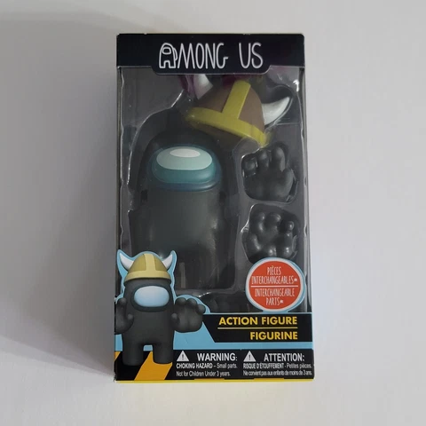 Toikido Among Us Black Crewmate Action Figure Kids Toy NEW Cover