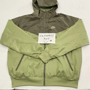 $100 Mens Size M Nike Sportswear Windrunner  Woven Jacket DA0001-334 Olive Green - Picture 1 of 13