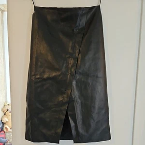 Oasis Faux Leather Skirt Size 6 - Picture 1 of 5