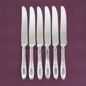 Oneida Community Bird of Paradise set of 6 dinner knives silverplate flatware - Picture 1 of 4