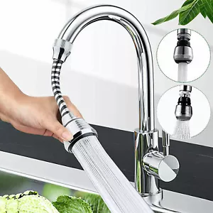 360° Faucet Extender Bendable Kitchen Sink Flexible Tap Spray Head Attachment - Picture 1 of 14