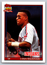 1991 Topps #723 Candy Maldonado Cleveland Indians Baseball Card