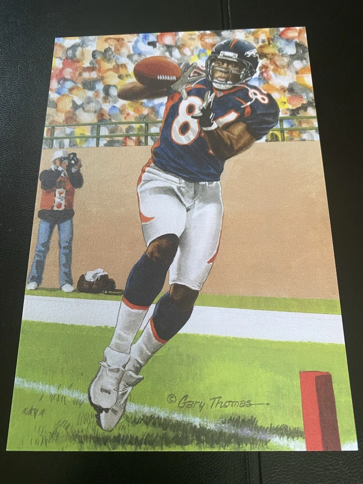 SHANNON SHARPE BRONCOS RAVENS GOAL LINE ART SERIES 2011 UNSIGNED CARD 267 GLA - Image 1 of 1