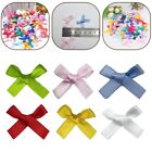 Colorful Satin Ribbon Bows for DIY Party Decor and Crafts (Pack of 100)