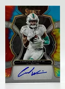 2022 Select Signatures Tye Dye Prizm Cedrick Wilson Jr. 10/25 Miami Dolphins - Picture 1 of 2