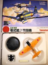 Takara 1/144 World Wings Museum Mitsubishi A6M2-K Zero Trainer (Orange) (#11)