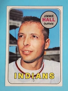 1969 Topps Jimmie Hall Cleveland #61 EX-NM+ ⚾ - Picture 1 of 11