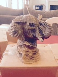 Vela de elefante por diseño de piedra - 6 pulgadas de alto - Imagen 1 de 1