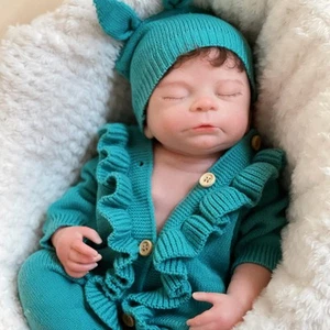 18inch Full Silicone Reborn Baby Girl Doll Soft Body Lifelike Washable Reborn... - Picture 1 of 7