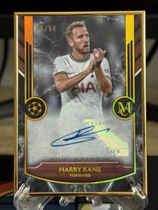 2022-23 Topps Museum Collection UEFA SPURS Gold Frame HARRY KANE Auto #46/50 - Picture 1 of 2
