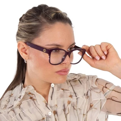 Gucci Demo Square Ladies Eyeglasses GG1340O 004 54 GG1340O 004 54 - Image 1 of 4