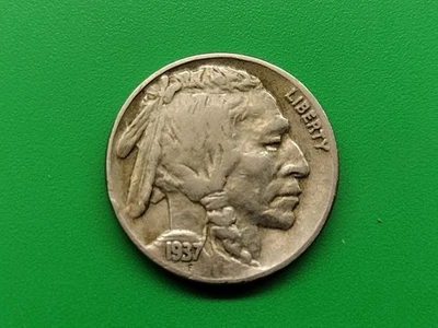 1937 D Buffalo Nickel. Better. Actual Coin - Image 1 of 2