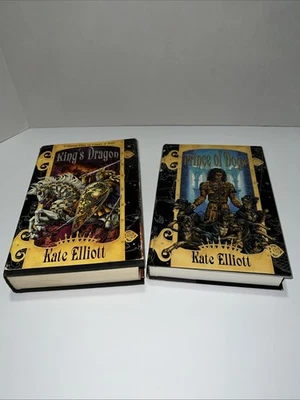 King's Dragon + Prince Of Dogs (Crown of Stars) by Kate Elliott Hardcover 1998 Foto 1 de 4