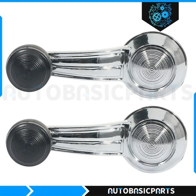 For 1981-1985 Chevy Impala Left Right side Chrome 2 pcs Window Crank Handles Foto 1 de 4